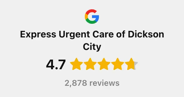 Google Reviews at Express Urgent Care Dickson City